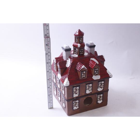 Baroque Mansion, Ceramic, Winter Village House, 1987, Yuletide, Christmas Decor, - Picture 3 of 4